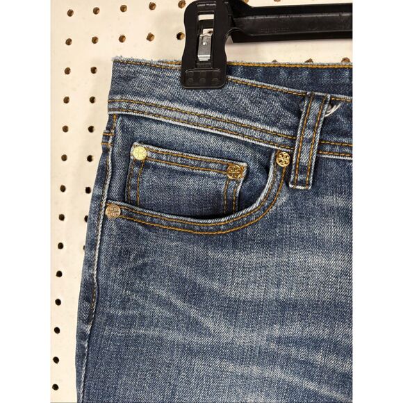 Tory Burch classic Tory boot denim jeans size 28 - Picture 9 of 16